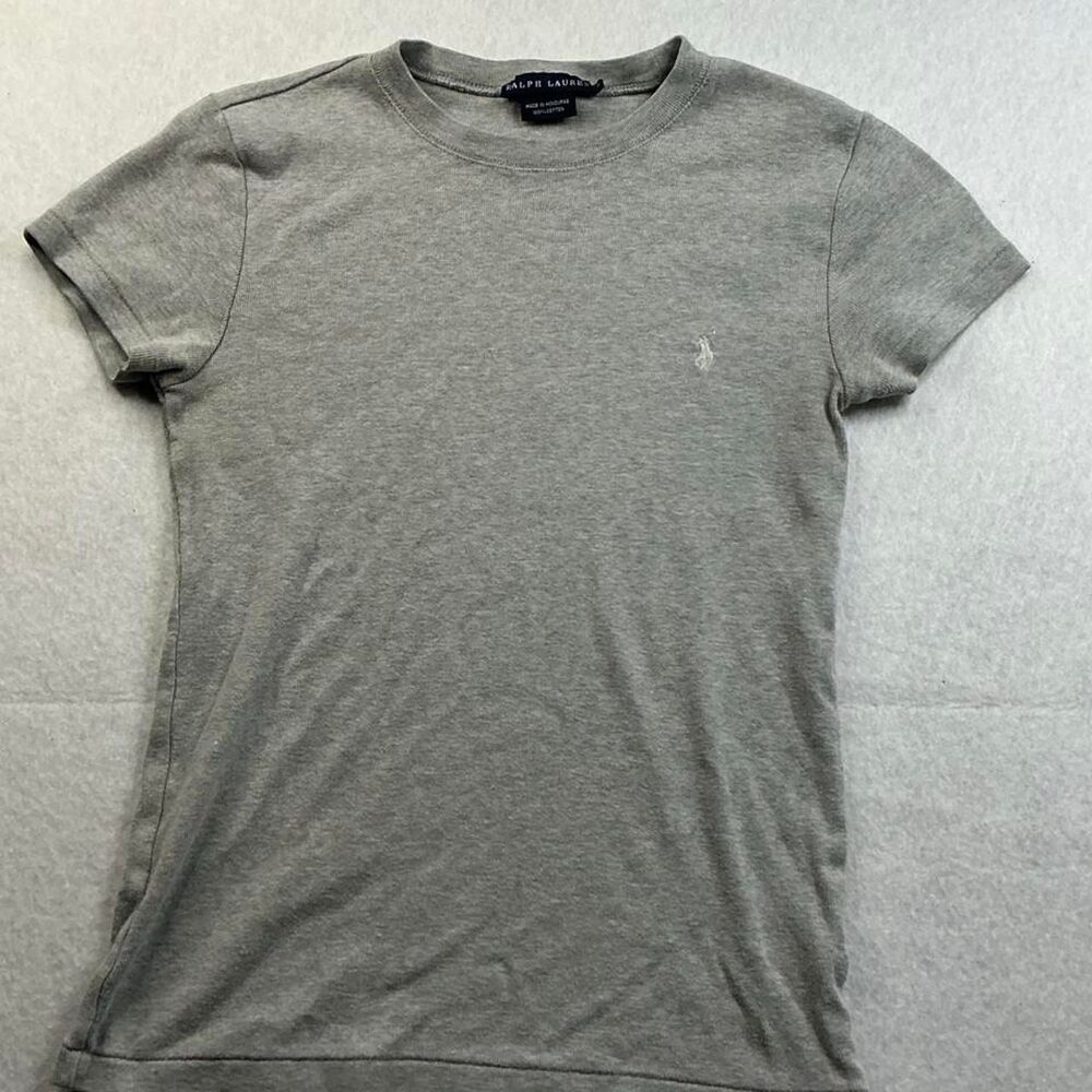 Ralph-lauren Men's Grey and Green T-shirt